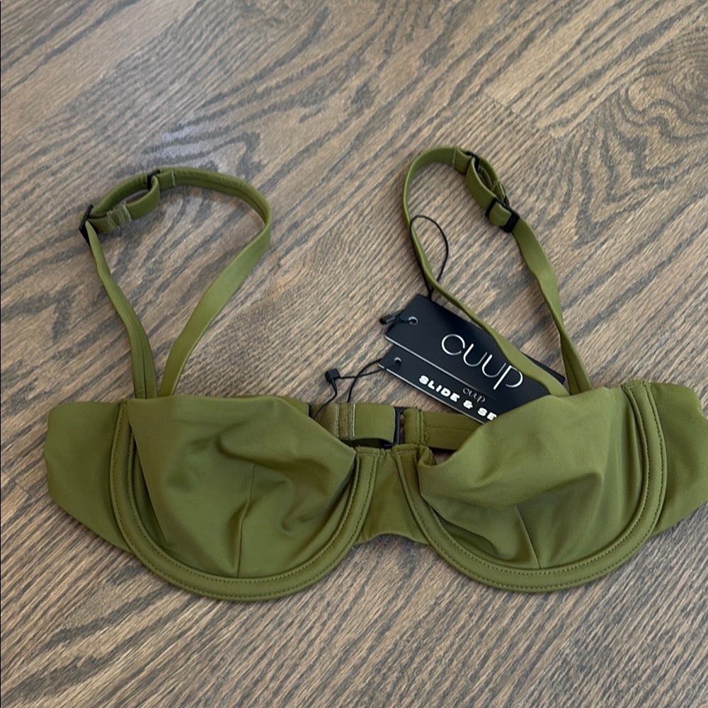 CUUP Olive Green Bikini Top
